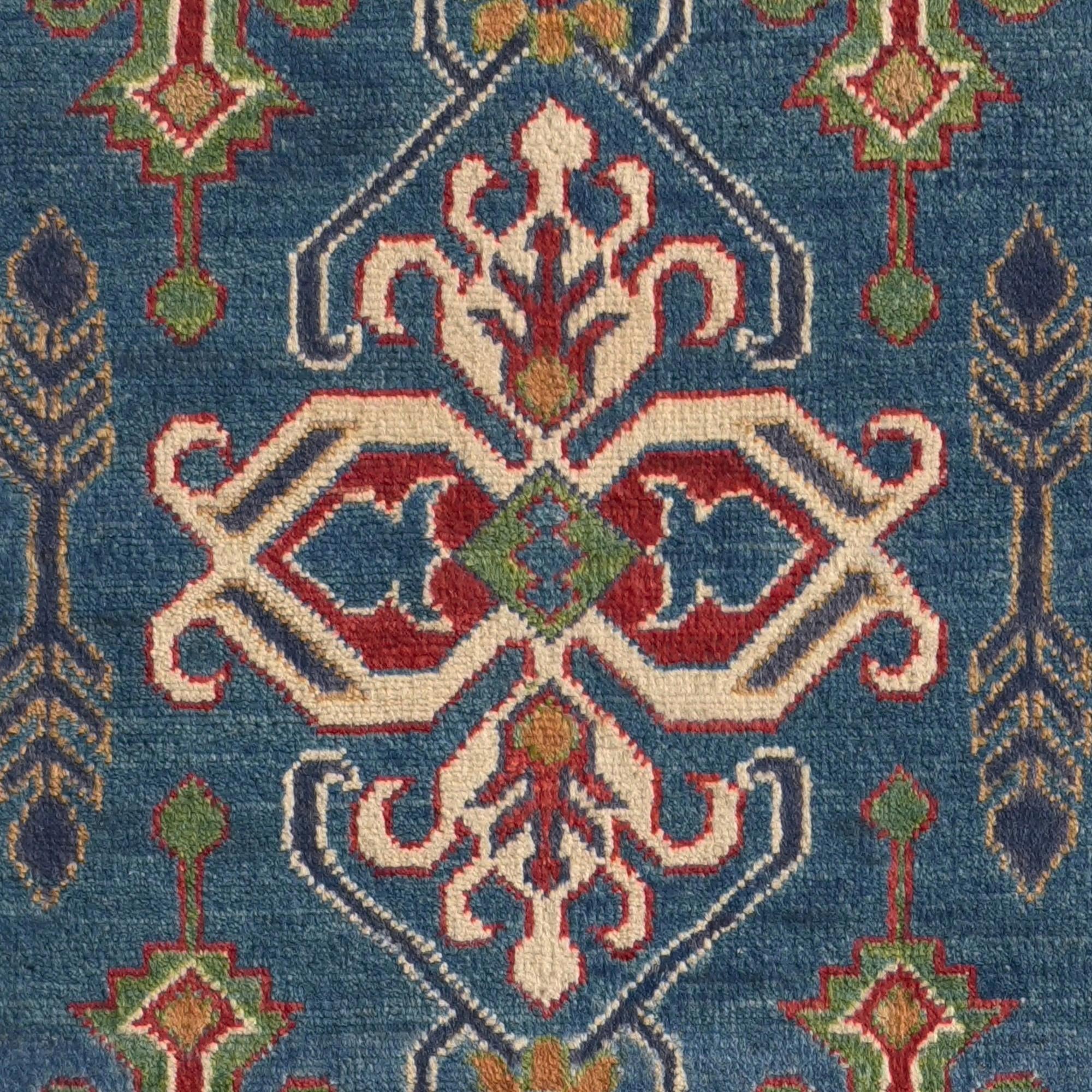 Detail image 10 of 10: 2' 7 x 9' 8 Hand Knotted Kazak Runner Rug