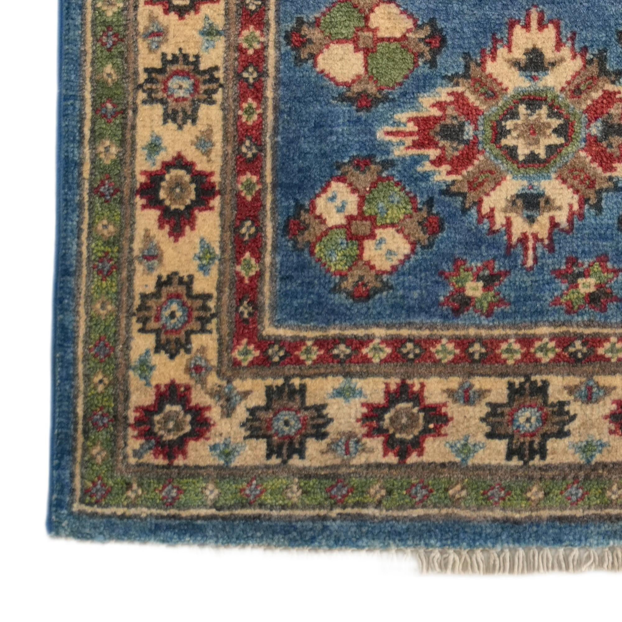 2' 2 x 6' Hand Knotted Kazak Runner Rug