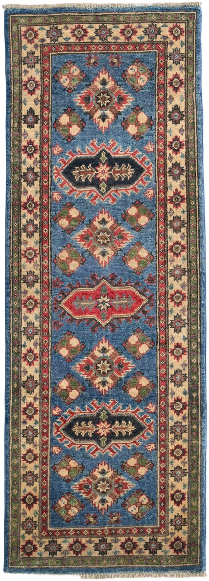 2' 2 x 6' Hand Knotted Kazak Runner Rug
