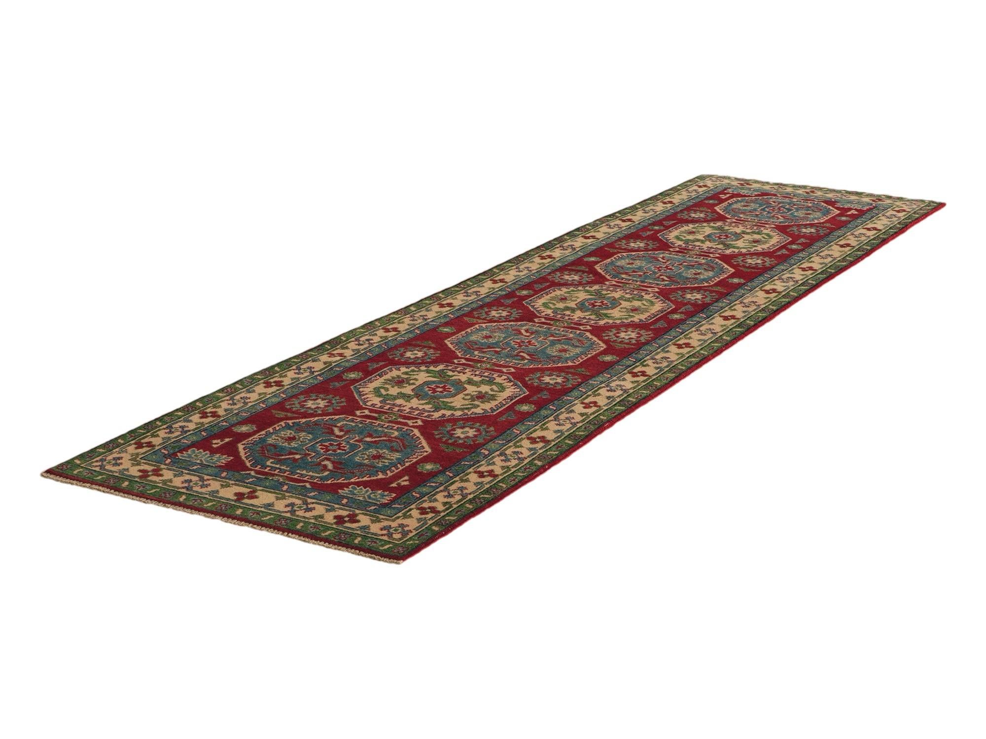 80cm x 300cm anudado a mano Kazak Alfombra Pasillera