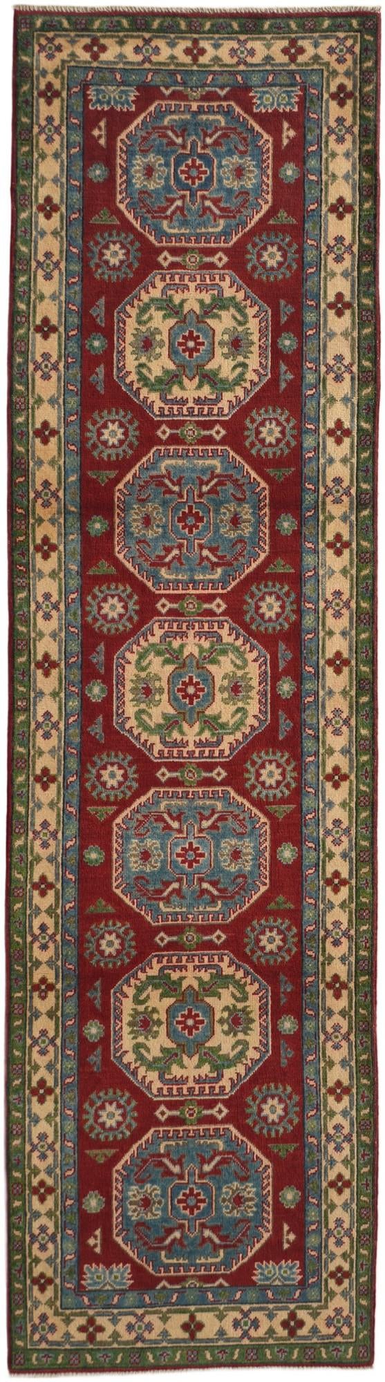 80cm x 300cm anudado a mano Kazak Alfombra Pasillera