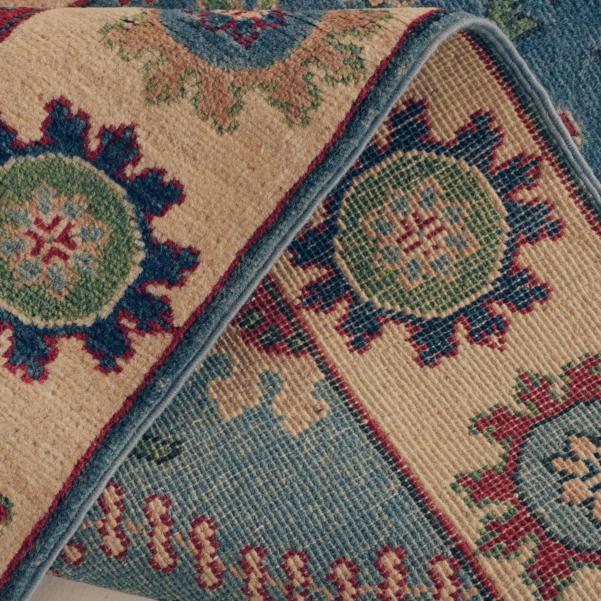 Detail image 8 of 10: 2' 9 x 9' 9 Hand Knotted Kazak Runner Rug