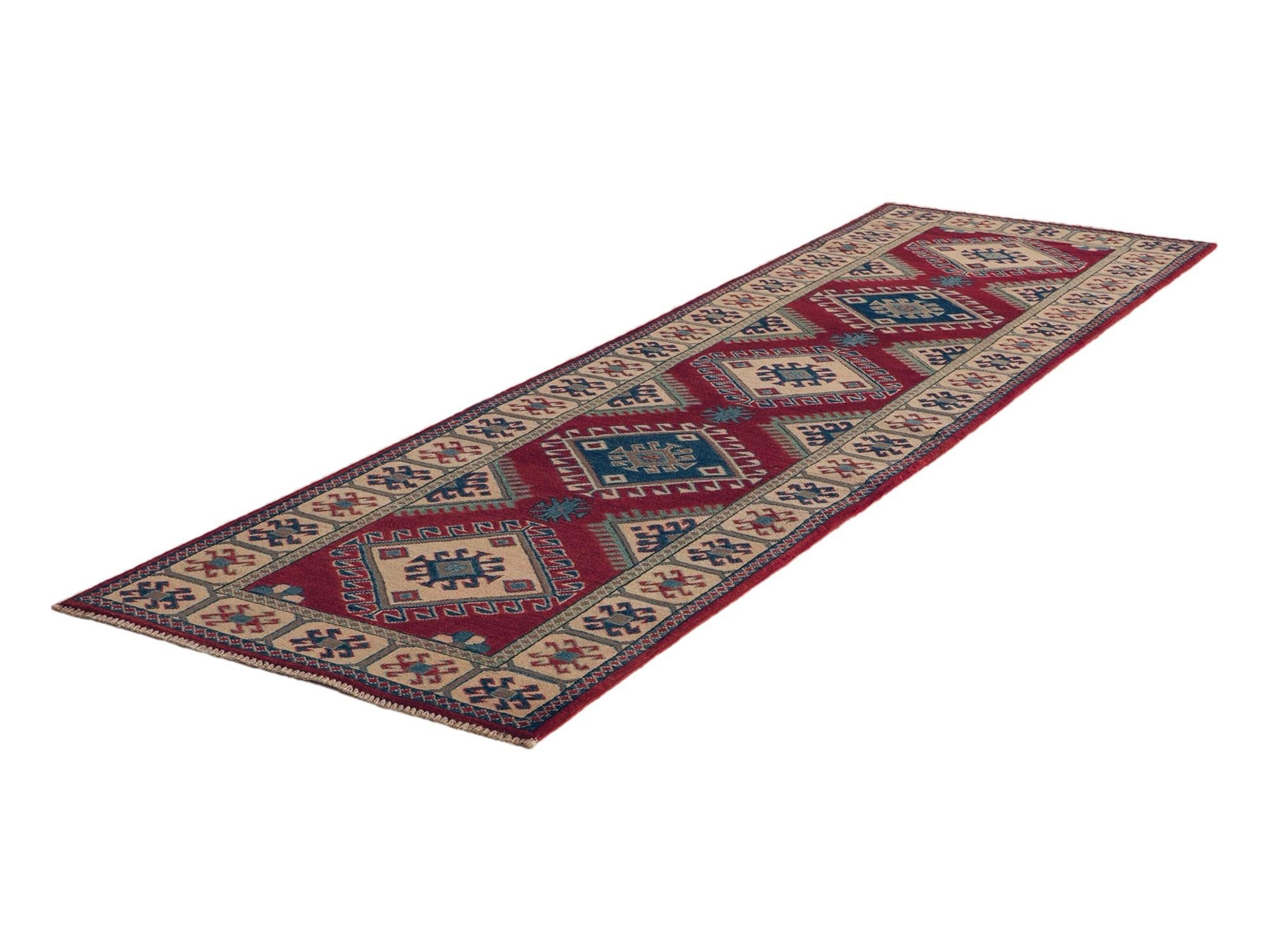 2' 8 x 9' 4 Hand Knotted Kazak Runner Rug