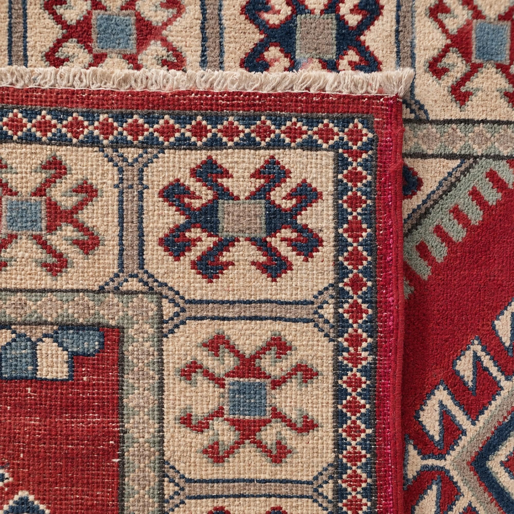 2' 8 x 9' 4 Hand Knotted Kazak Runner Rug