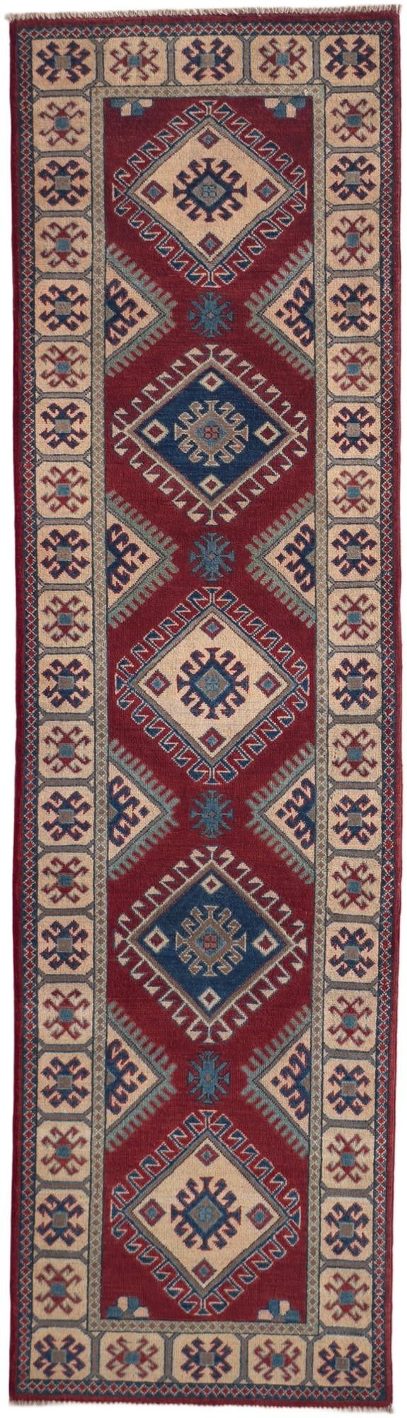 2' 8 x 9' 4 Hand Knotted Kazak Runner Rug
