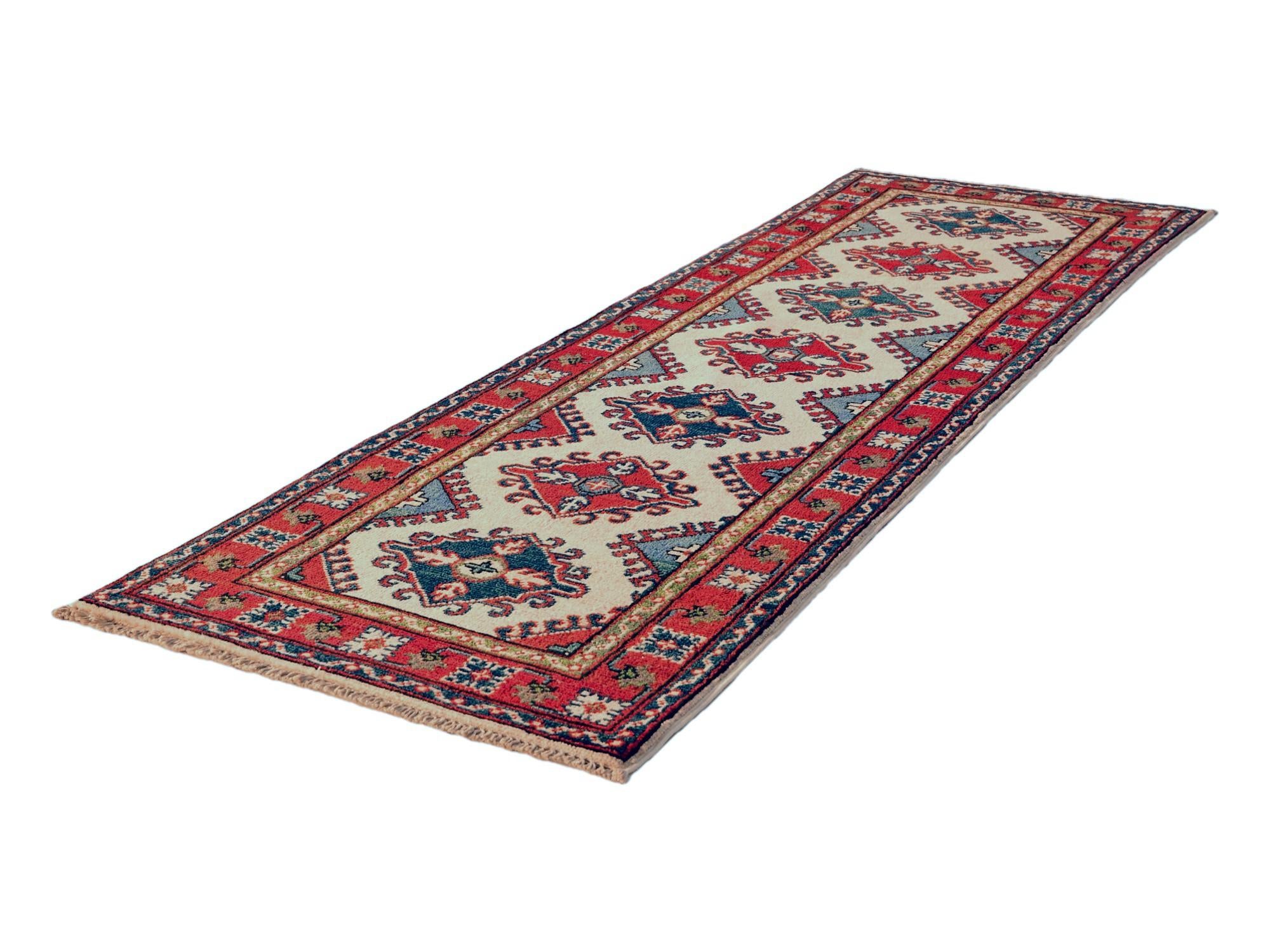 2' x 6' 2 Hand Knotted Kazak Runner Rug