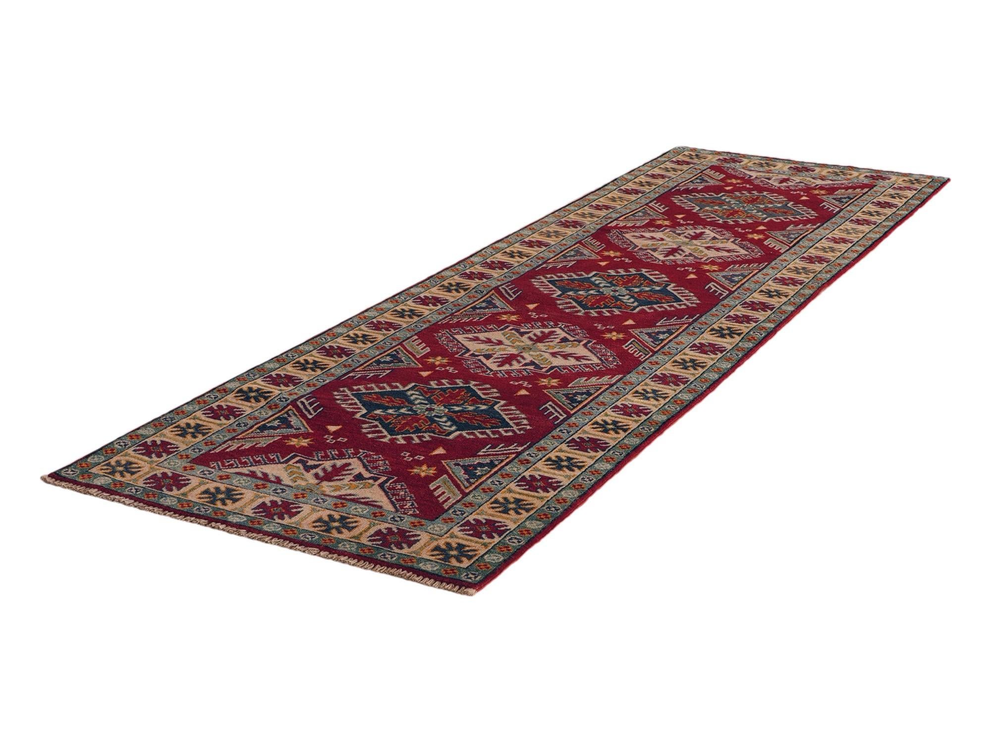 2' 10 x 9' 4 Hand Knotted Kazak Runner Rug