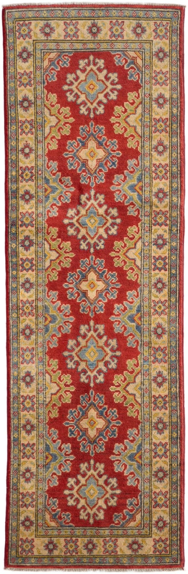 2' 1 x 6' 4 Hand Knotted Kazak Runner Rug