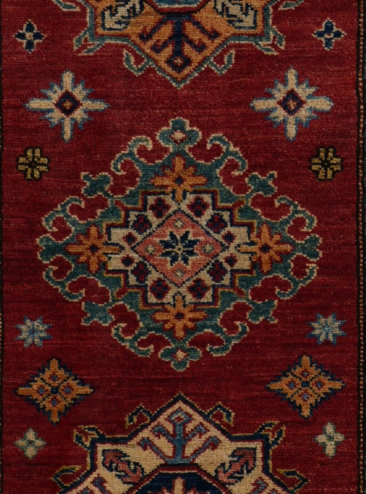 2' 9 x 9' 9 Hand Knotted Kazak Runner Rug