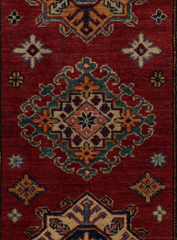 2' 9 x 9' 9 Hand Knotted Kazak Runner Rug