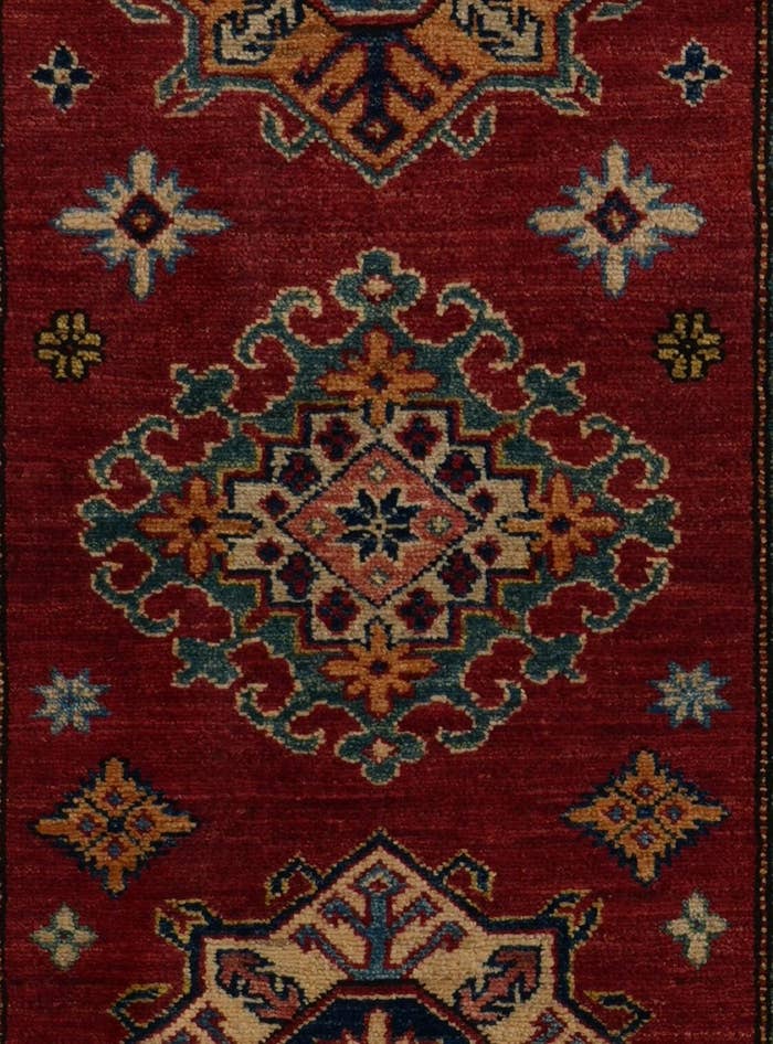 Detail image of 2' 9 x 9' 9 Hand Knotted Kazak Runner Rug