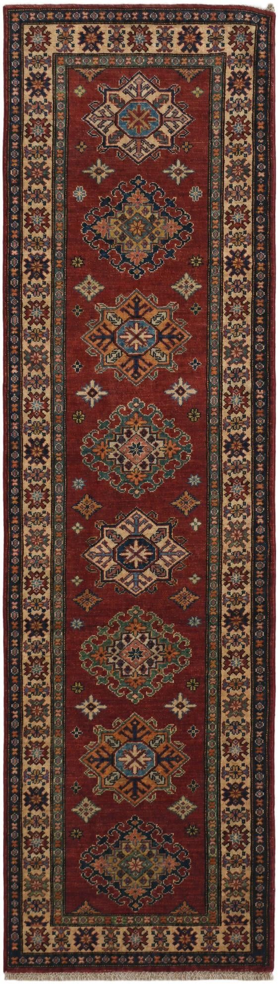 2' 9 x 9' 9 Hand Knotted Kazak Runner Rug
