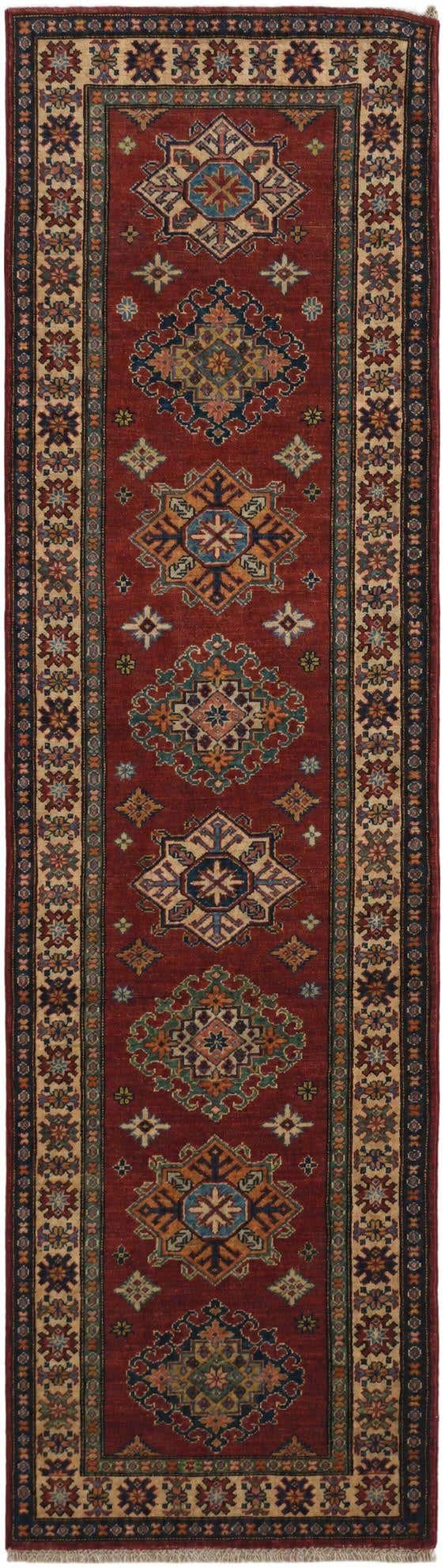 2' 9 x 9' 9 Hand Knotted Kazak Runner Rug