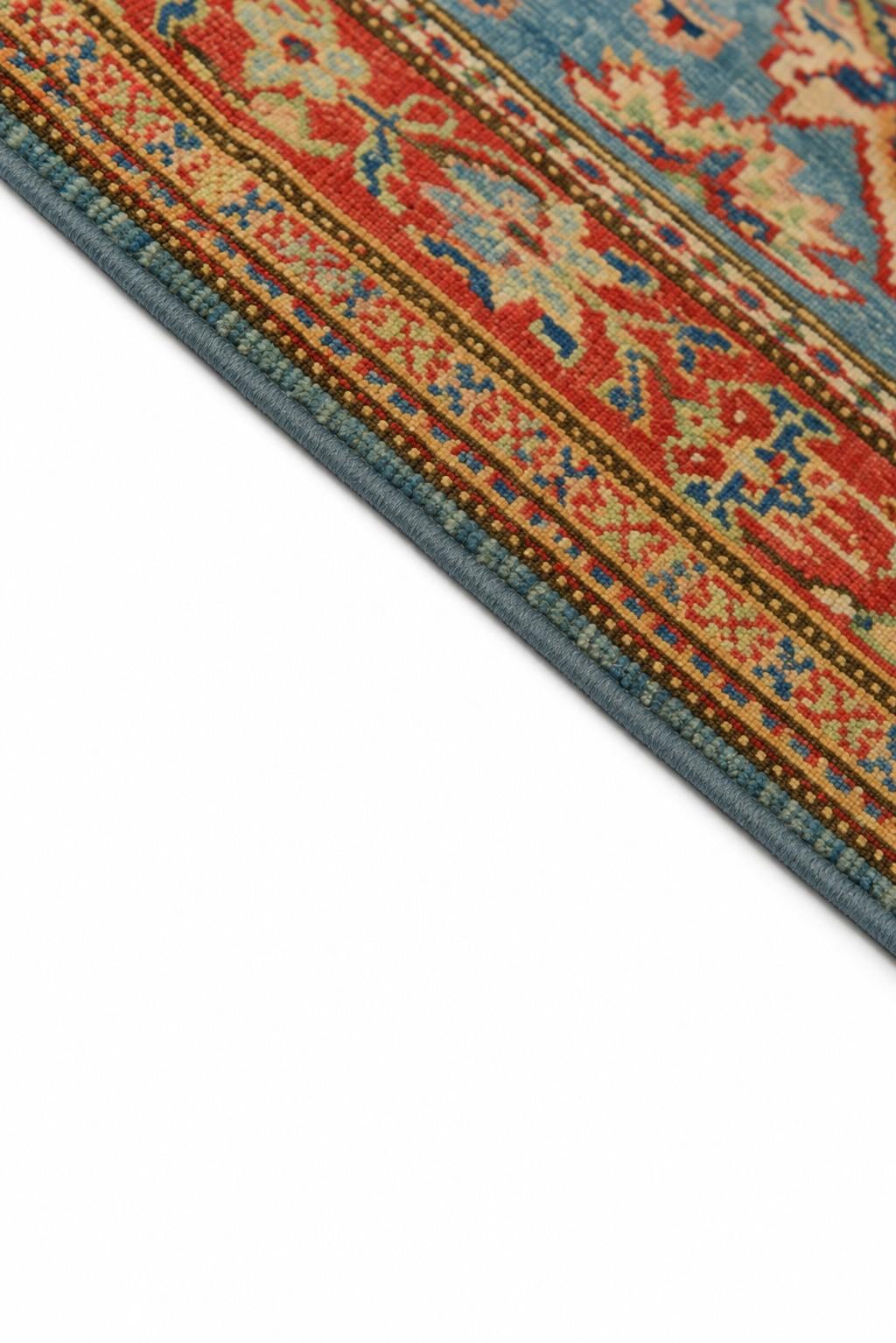 80cm x 330cm Hand Knotted Kazak Runner Rug