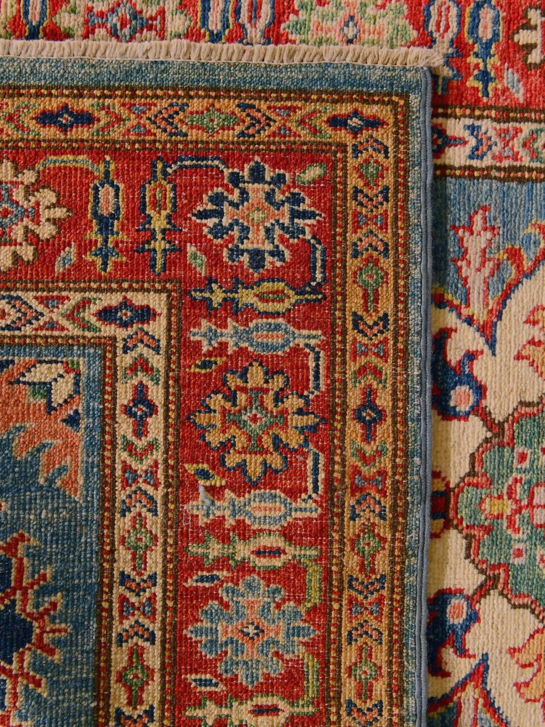80cm x 330cm Hand Knotted Kazak Runner Rug