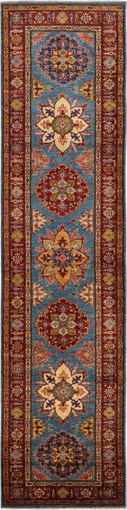 2' 7 x 10' 9 Hand Knotted Kazak Runner Rug