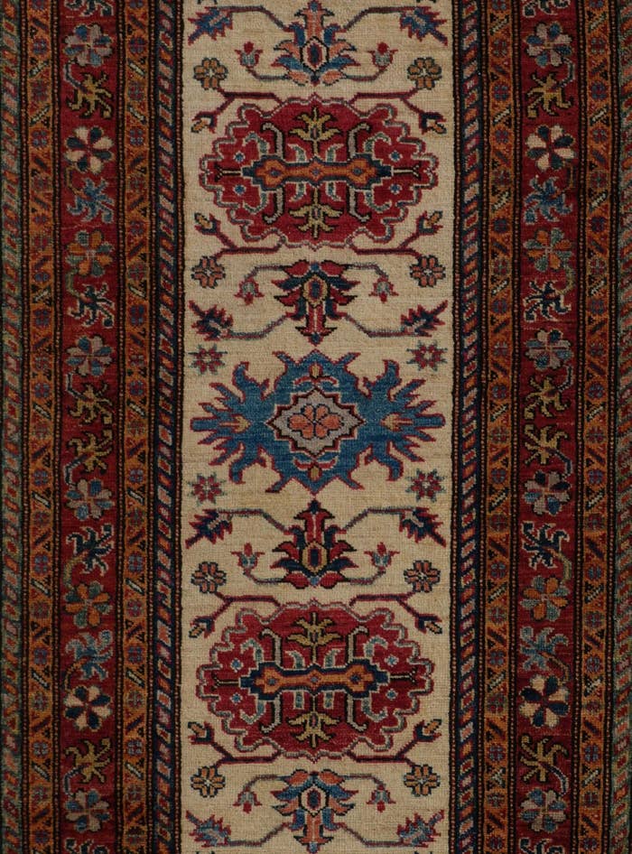 Detail image of 2' 8 x 10' 1 Hand Knotted Kazak Runner Rug