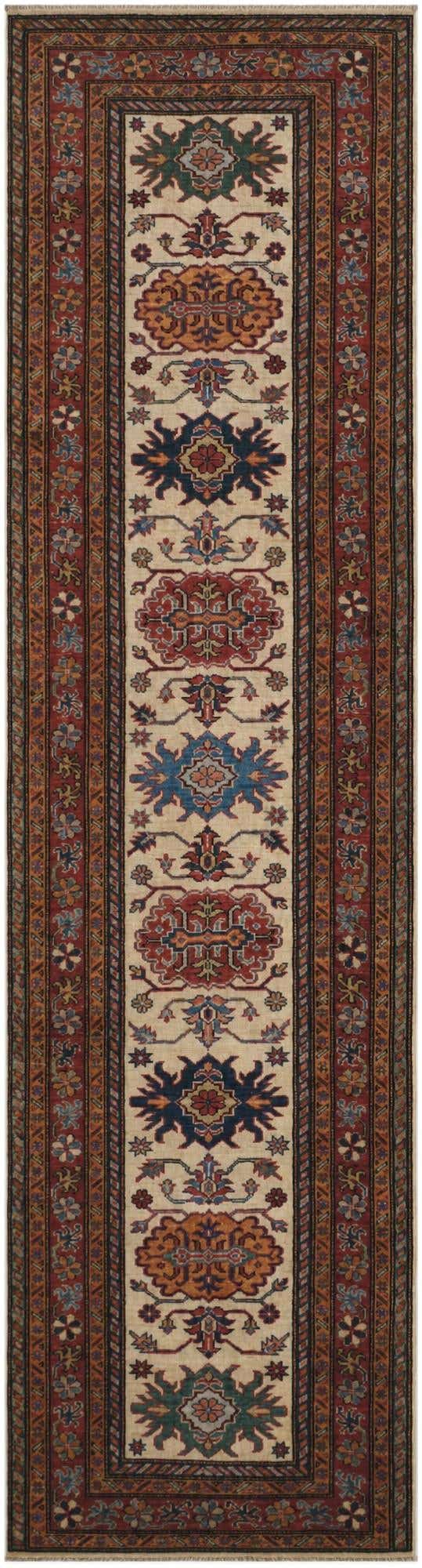 2' 8 x 10' 1 Hand Knotted Kazak Runner Rug