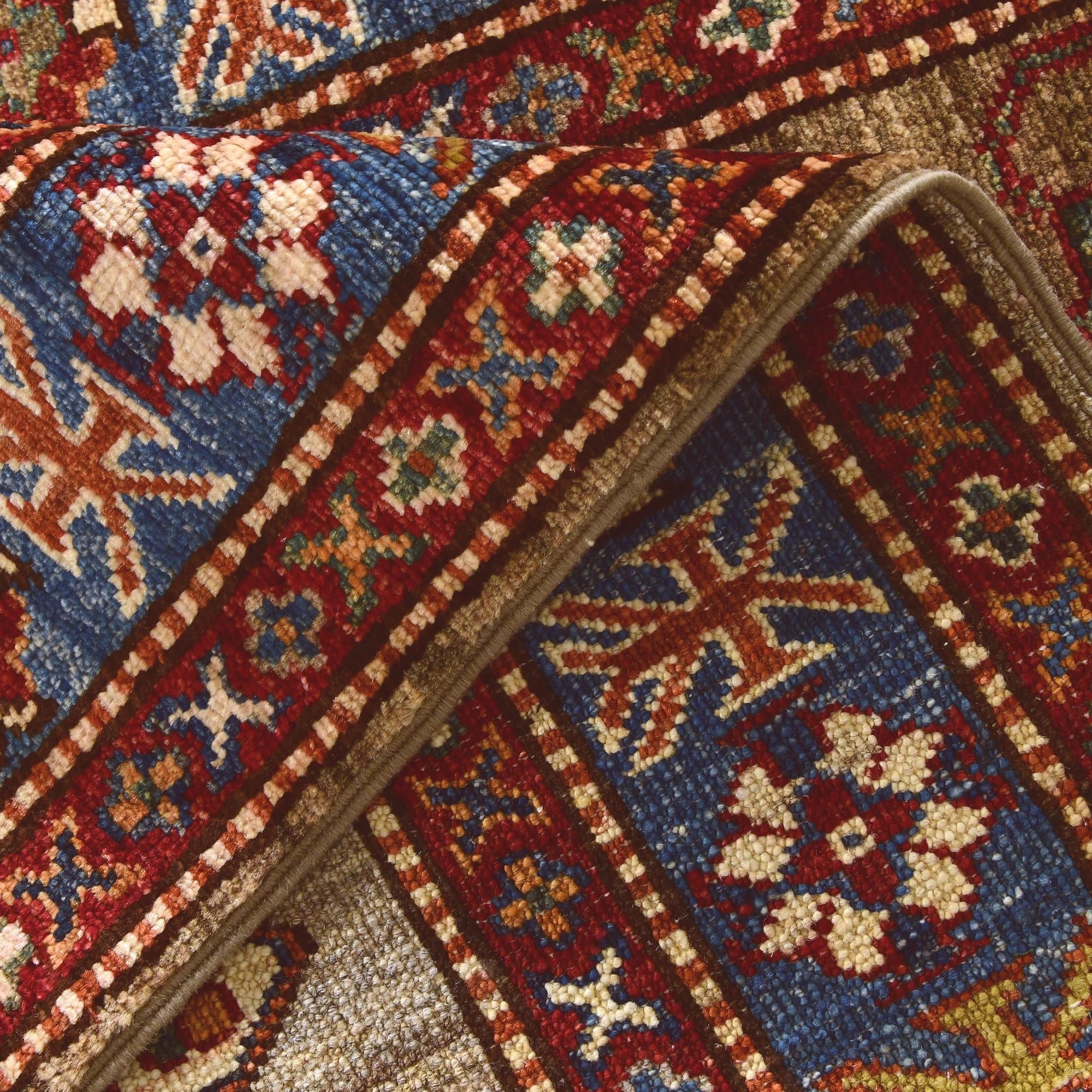 2' 11 x 9' 1 Hand Knotted Kazak Runner Rug