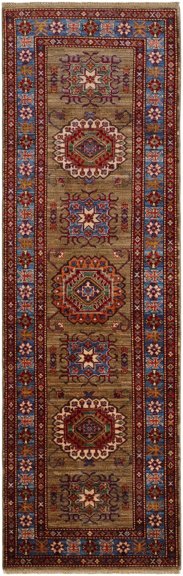 2' 11 x 9' 1 Hand Knotted Kazak Runner Rug