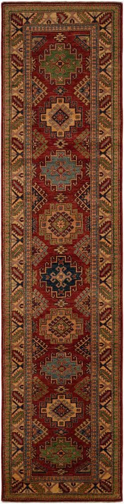 80cm x 320cm Hand Knotted Kazak Runner Rug