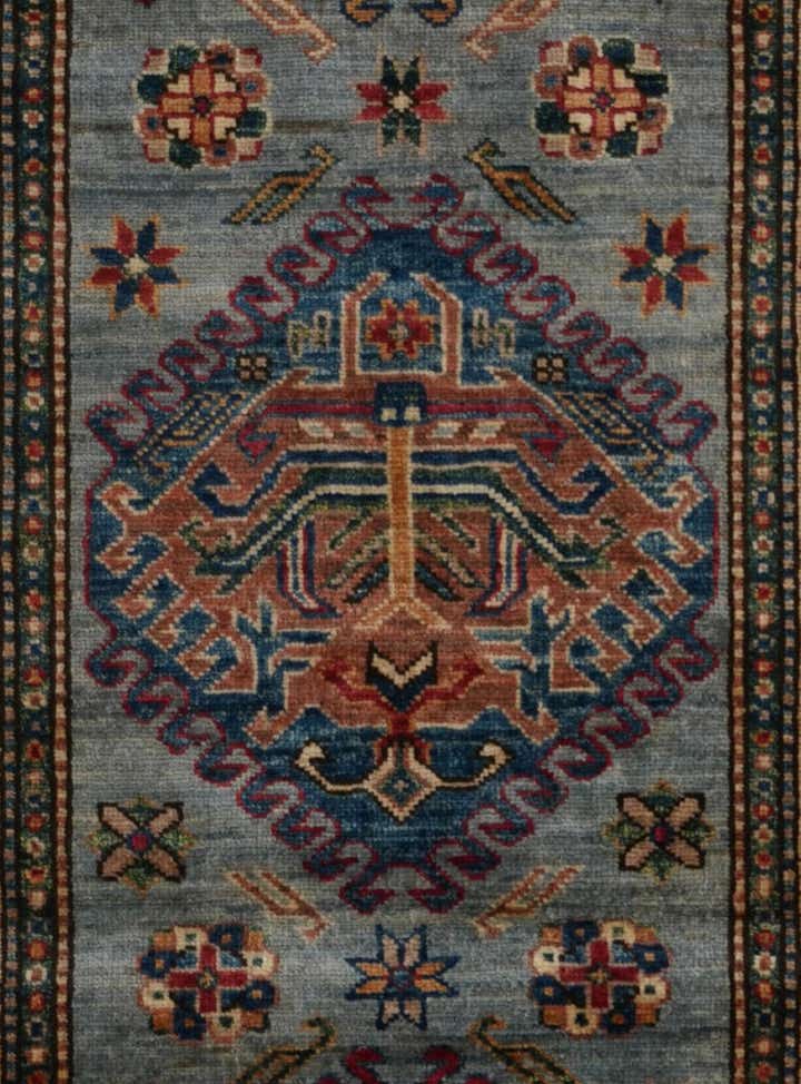 2' 7 x 7' 7 Hand Knotted Kazak Runner Rug