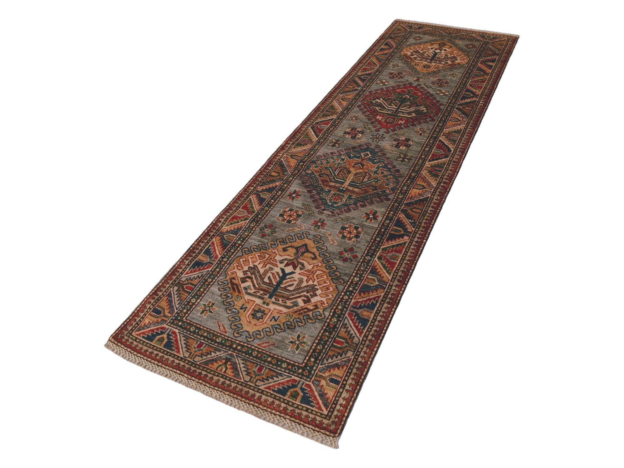 2' 6 x 7' 7 Hand Knotted Kazak Runner Rug