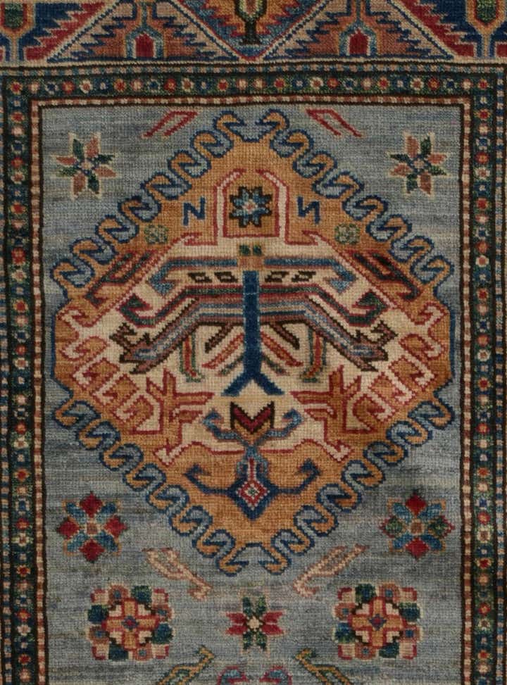 2' 6 x 7' 7 Hand Knotted Kazak Runner Rug