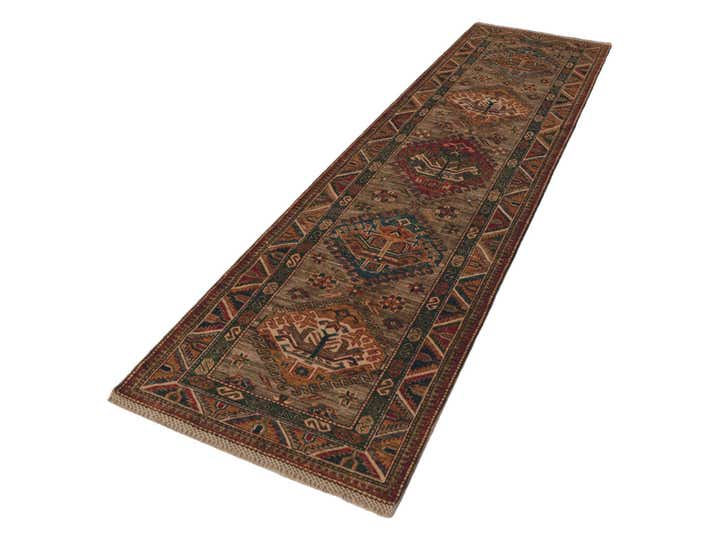 2' 9 x 9' 1 Hand Knotted Kazak Runner Rug