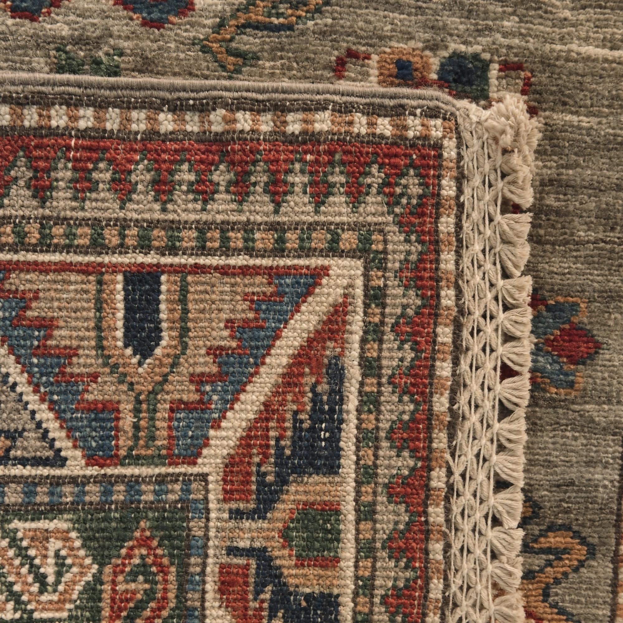 85cm x 275cm Hand Knotted Kazak Runner Rug