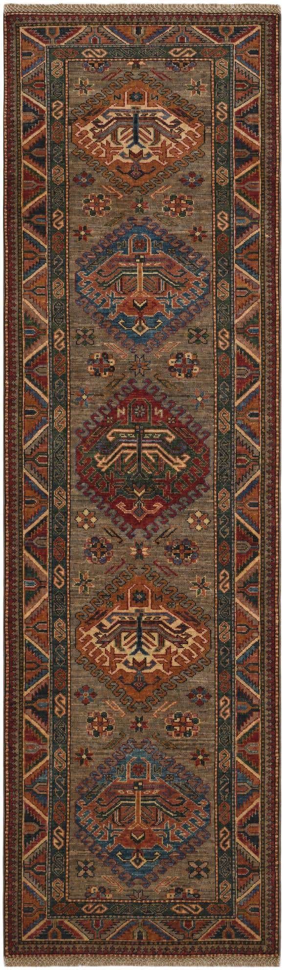 2' 9 x 9' 1 Hand Knotted Kazak Runner Rug