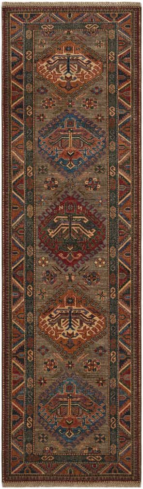 2' 9 x 9' 1 Hand Knotted Kazak Runner Rug