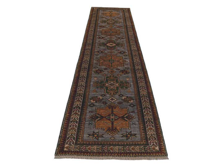 2' 9 x 9' 11 Hand Knotted Kazak Runner Rug