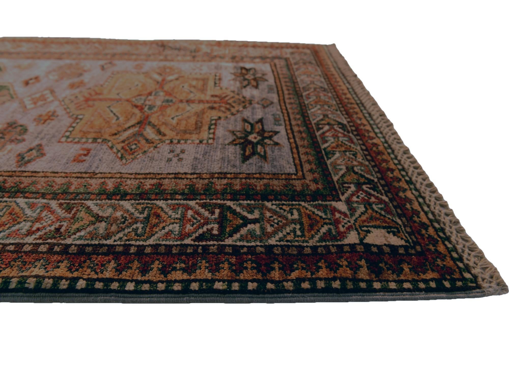 85cm x 300cm Hand Knotted Kazak Runner Rug