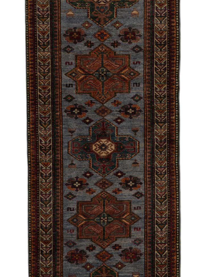 2' 9 x 9' 11 Hand Knotted Kazak Runner Rug