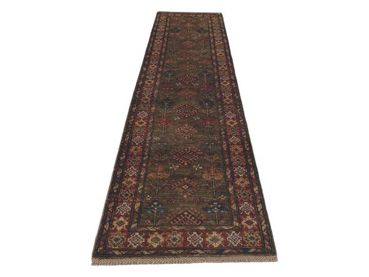 2' 9 x 9' 6 Hand Knotted Kazak Runner Rug