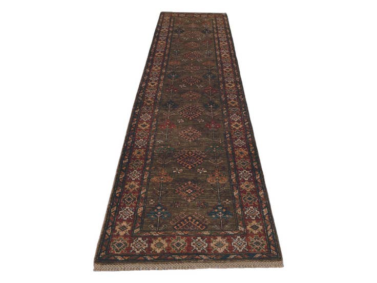 Detail image of 2' 9 x 9' 6 Hand Knotted Kazak Runner Rug