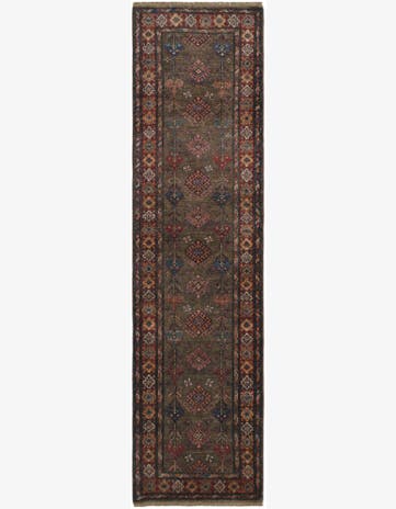 2' 9 x 9' 6 Hand Knotted Kazak Runner Rug