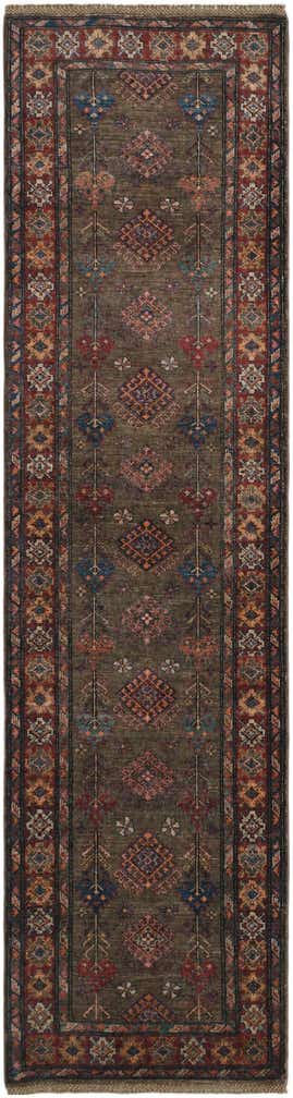 2' 9 x 9' 6 Hand Knotted Kazak Runner Rug