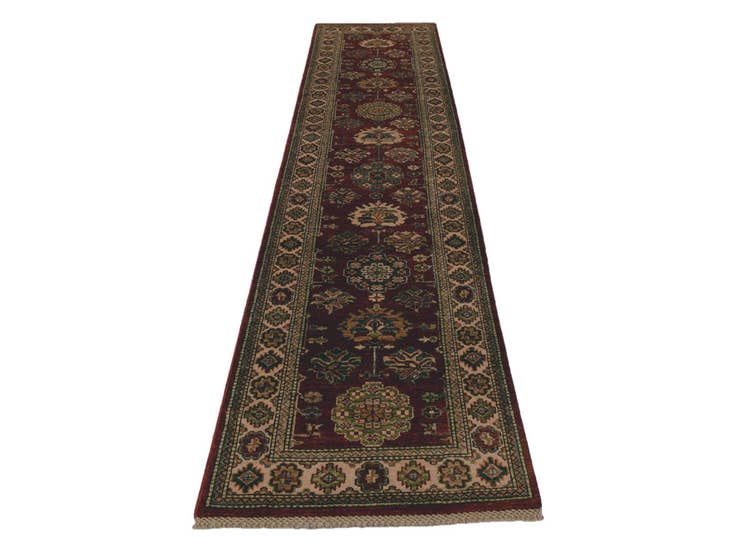 Detail image of 2' 6 x 10' Hand Knotted Kazak Runner Rug
