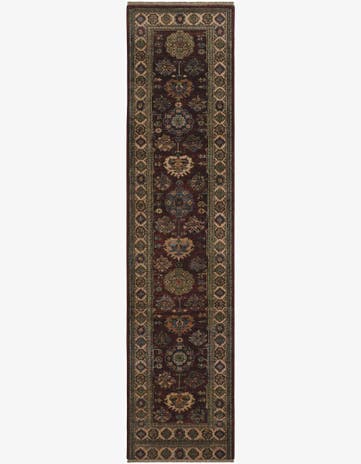 2' 6 x 10' Hand Knotted Kazak Runner Rug