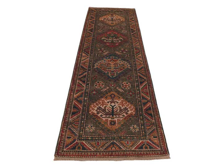 2' 7 x 8' Hand Knotted Kazak Runner Rug