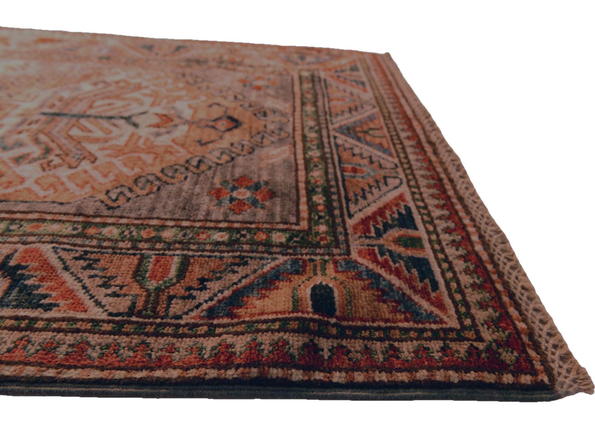 80cm x 245cm Hand Knotted Kazak Runner Rug