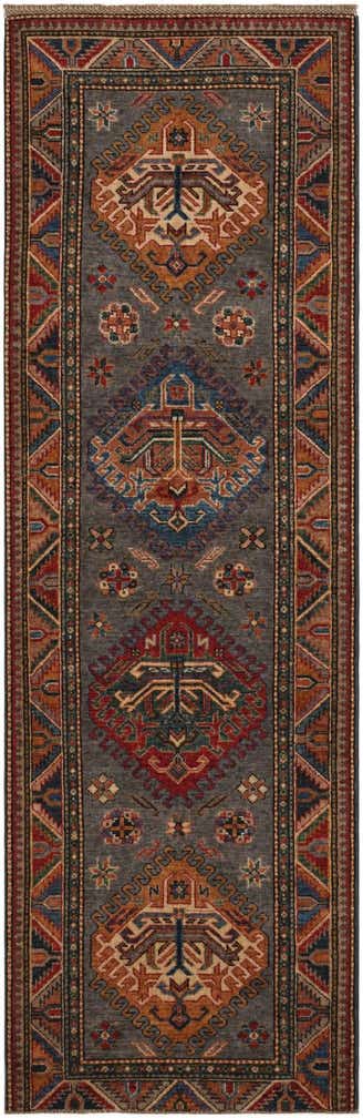 2' 7 x 8' Hand Knotted Kazak Runner Rug