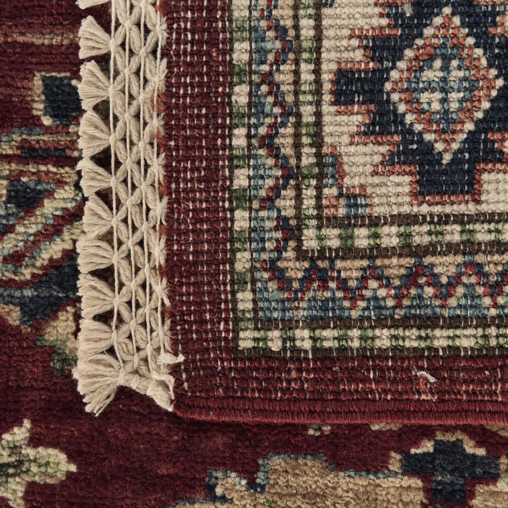75cm x 305cm Hand Knotted Kazak Runner Rug
