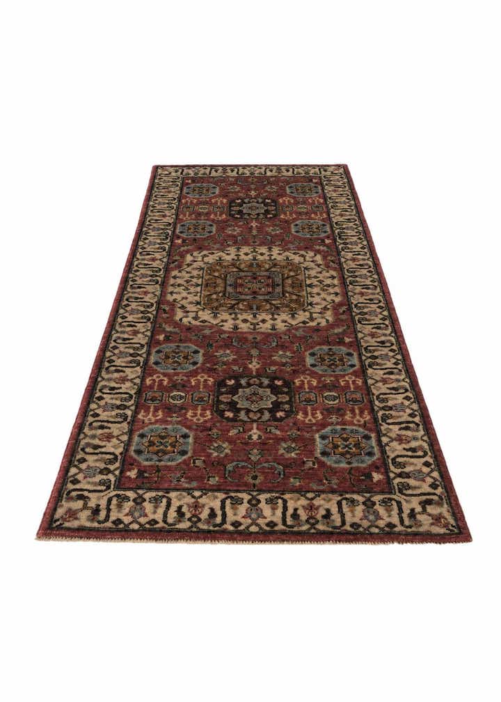 2' 7 x 6' 9 Hand Knotted Mamluk Ziegler Runner Rug