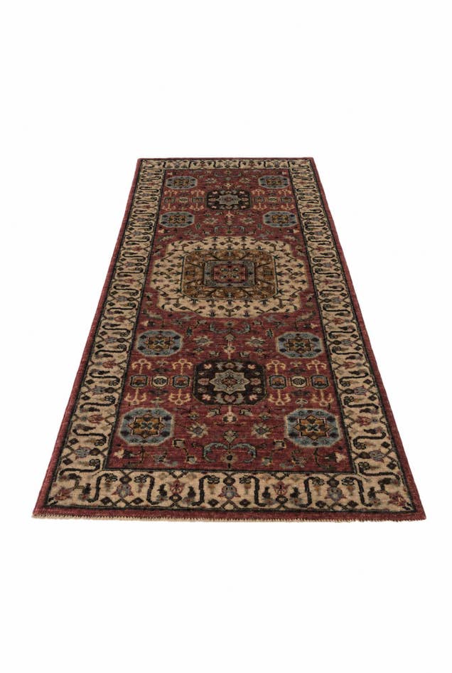 Detail image of 2' 7 x 6' 9 Hand Knotted Mamluk Ziegler Runner Rug