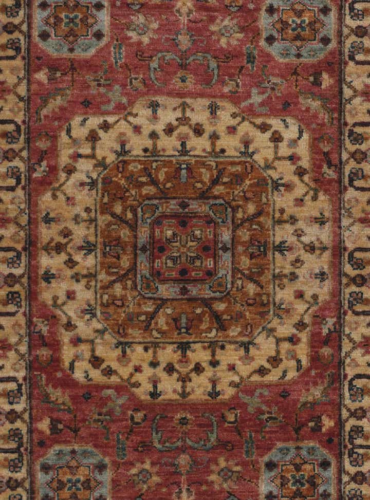 2' 7 x 6' 9 Hand Knotted Mamluk Ziegler Runner Rug