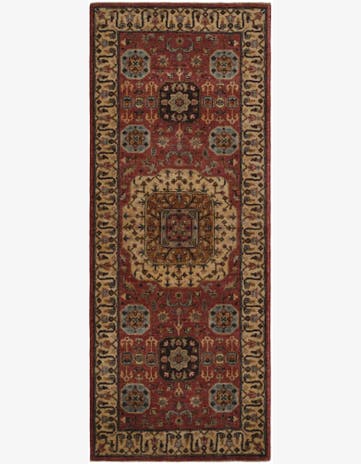 2' 7 x 6' 9 Hand Knotted Mamluk Ziegler Runner Rug