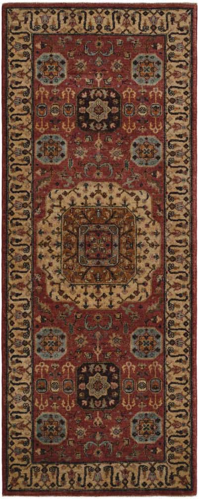 2' 7 x 6' 9 Hand Knotted Mamluk Ziegler Runner Rug